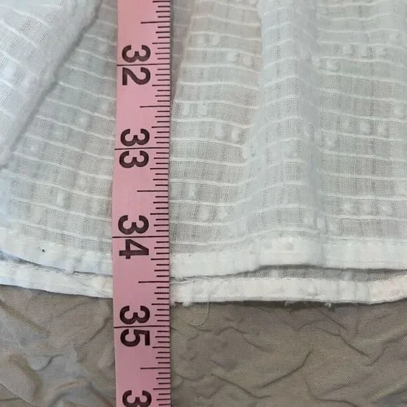 Molly Bracken Womens Flutter Sleeve Mini Dress White Size Medium - Picture 10 of 10